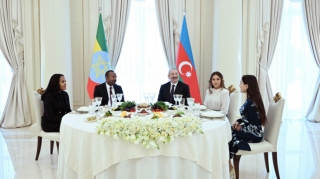 Efiopiyanın Baş nazirinin şərəfinə rəsmi nahar verildi - VİDEO 