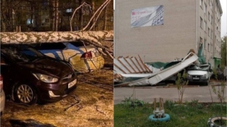Сорванные крыши, поваленные деревья: в России ураган привел к тяжелым последствиям  - ВИДЕО