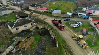 Xaçmazda 10 yaşayış məntəqəsinin yolu yenidən qurulur  - VİDEO