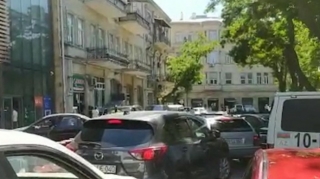 Bakının mərkəzində tıxac yaranıb - VİDEO