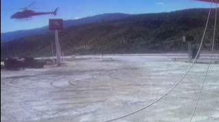 Türkiyədə helikopter yanacaqdoldurma məntəqəsinə eniş etdi - FOTO 