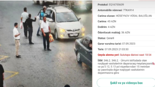 Bu dairədə dayanan sürücülərə kamera ilə cərimə yazılır - DİQQƏTLİ OLUN! - FOTO