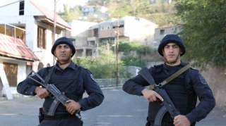 Azərbaycan polisi Laçın şəhərində xidmət başında - FOTOLAR 