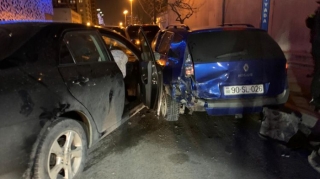 Bakıda beş avtomobil toqquşub  - Səbəbkar “Toyota”dır - FOTO