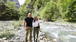 Prezident və birinci xanım Kəlbəcərə səfər ediblər 