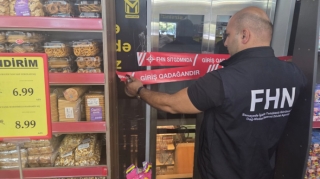 Marketdə təhlükəli liftin istismarı dayandırıldı - FOTO - VİDEO