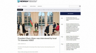 Prezident müsahibəsi xarici KİV-lərdə  - FOTO