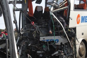 Beş azərbaycanlının öldüyü dəhşətli qəzanın - FOTOLARI - 16+