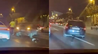 Prospektdə qəza: “Chevrolet” və “Nissan” toqquşdu   - VİDEO