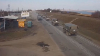 Ukrayna və Rusiya kolonları qarşı-qarşıya gəldi: Bir-birinə hücum etmədilər - VİDEO 
