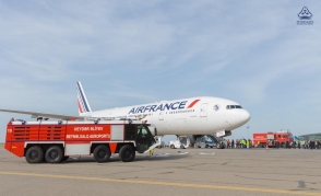 "Air France"a məxsus təyyarə Bakı hava limanında qəza enişi edib - FOTO 