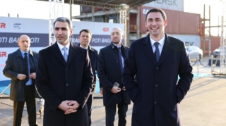 Poti–Bakı ekspres blok-qatarının yola salınması mərasimi keçirildi - FOTO 