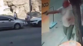 Avtomobili park halında olan digər avtomobilə çırpdı - Sonra nələr olmadı...   - VİDEO