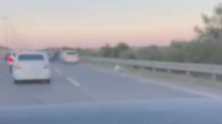 Aeroport yolunda QƏZA  - "Chevrolet" yük maşınına ÇIRPILDI - VİDEO