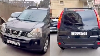 В Баку водитель неправильно припарковался и заблокировал выход другим автомобилям - ВИДЕО 