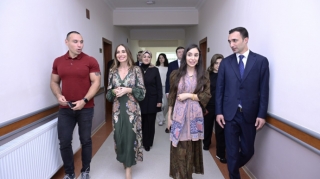 Leyla və Arzu Əliyevalar Naxçıvanda - FOTOLAR 