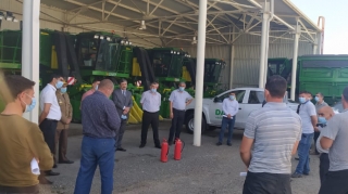 Kombaynçılara təlimlər keçirildi - Kürdəmirdə  - FOTO
