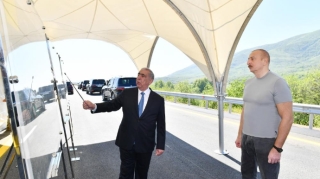 Prezident Şükürbəyli-Cəbrayıl-Hadrut yolunun açılışını etdi   - YENİLƏNİB - FOTO