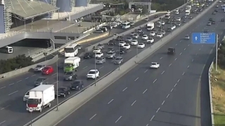 Bakı-Sumqayıt yolunda sıxlıq müşahidə olunur