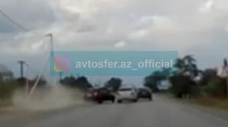 Xaçmazda sürücülər dəhşətli qəzadan son anda XİLAS OLDU - ANBAAN VİDEO 