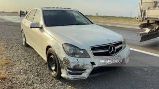 Ucarda qəzaya uğrayan minik avtomobili yandı - FOTO - VİDEO - YENİLƏNİB