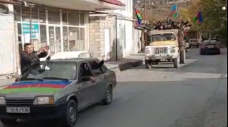 Şəkidə qələbə sevinci  - VİDEO