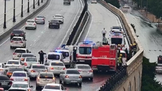 Babək prospektindəki qəza - Sürücü öldü - FOTO - YENİLƏNİB