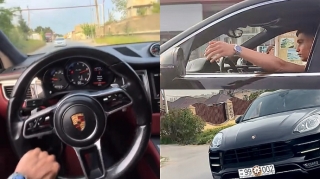 Binəqədidə “Porsche” ilə əks yola çıxıb sürücüləri təhlükəyə atdı   - VİDEO