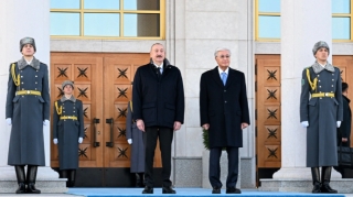 Astanada İlham Əliyevin rəsmi qarşılanma mərasimi olub - YENİLƏNİB