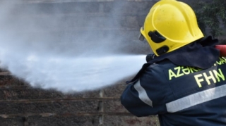 Yasamalda yaşayış binasında yanğın 