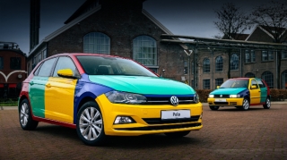 Volkswagen Polo Harlekin вернулся весёлым одиночкой