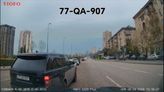 В Баку оштрафован водитель, создавший опасную ситуацию на дороге - ВИДЕО 