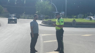 Balakəndə qaydalara riayət etməyən piyadalar cərimələnib -  FOTO