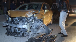 Abşeronda zəncirvari qəza - 1 nəfərin qolu sındı - FOTO 