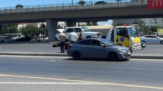 В Баку произошла цепная авария - ВИДЕО