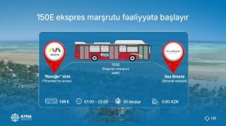 Bakıda “Sea Breeze” istirahət mərkəzinə aparan avtobus fəaliyyətə başlayır 