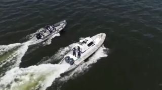 Xəzərin Bibiheybət qəsəbəsi sahilində narkokuryerlik edən şəxs saxlanıldı - VİDEO