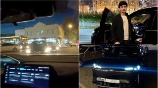 Həbsindən dərs çıxarmayan sürücü Gəncə küçələrində yenidən “hoqqa” verir    - VİDEO