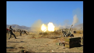 Наши артиллерийские подразделения наносят удары по армянам  - ВИДЕО