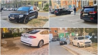 Masazırda maşınlar otluq və səkidə park edilir – Parklanma yerləri boş qalır - FOTO