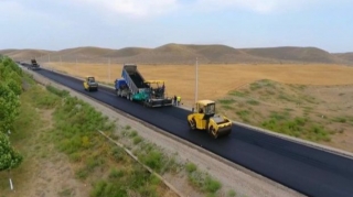 “Zəfər yolu”nun asfaltlanmasına başlanılıb  - FOTO