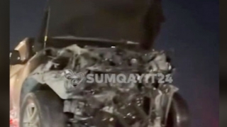 В Сумгайыте столкнулись Lexus и KIA: есть погибшая и пострадавший - ВИДЕО