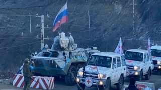 BQXK-nın avtomobilləri Xankəndi yolunda maneəsiz hərəkət edirlər  