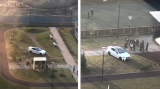 Parkda “Lexus”la şou göstərən məktəbli saxlanılıdı - VİDEO 