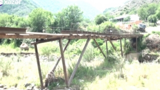 Tovuzda “cəhənnəm körpüsü” – Sakinlər qorxu içindədir  - VİDEO