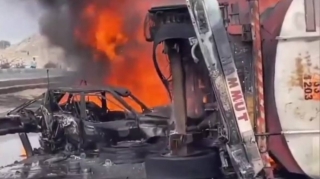 Təbrizdə yanacaqdaşıyan avtomobil aşdı, ölən və xəsarət alanlar var    - VİDEO