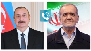Prezident İlham Əliyev Məsud Pezeşkiana zəng edib 
