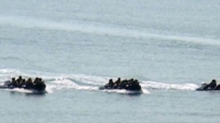 Azərbaycan və Qazaxıstan hərbçiləri adanı şərti terrorçulardan təmizlədilər - VİDEO 