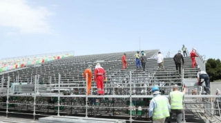 "Formula 1"ə görə bağlanan küçə və prospektlərdə təhlükəsizlik baryerləri sökülür   - FOTO