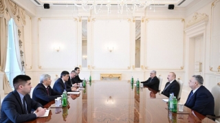 Prezident İlham Əliyev Qırğızıstan nümayəndə heyətini qəbul edib - FOTO